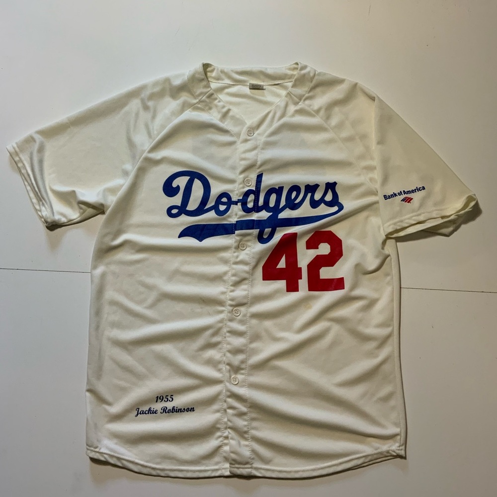 Los Angeles Dodgers 42 Jackie Robinson Men’s Jersey - White